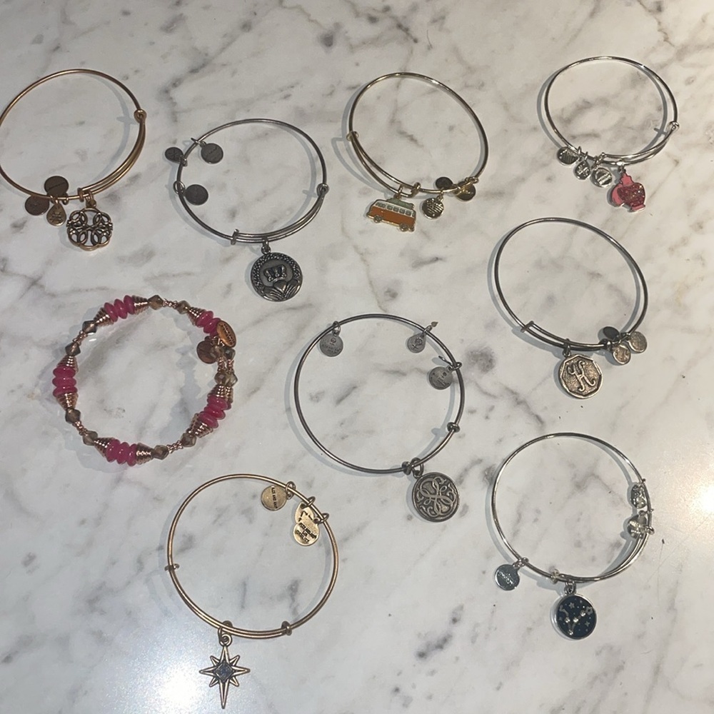 Alex and Ani bracket stack  - 9 bracelets excellent condition - Picture 3 of 6